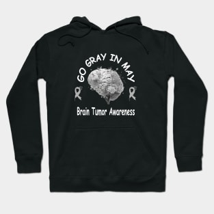 Go Gray In May Brain Cancer Tumor Awareness Hoodie